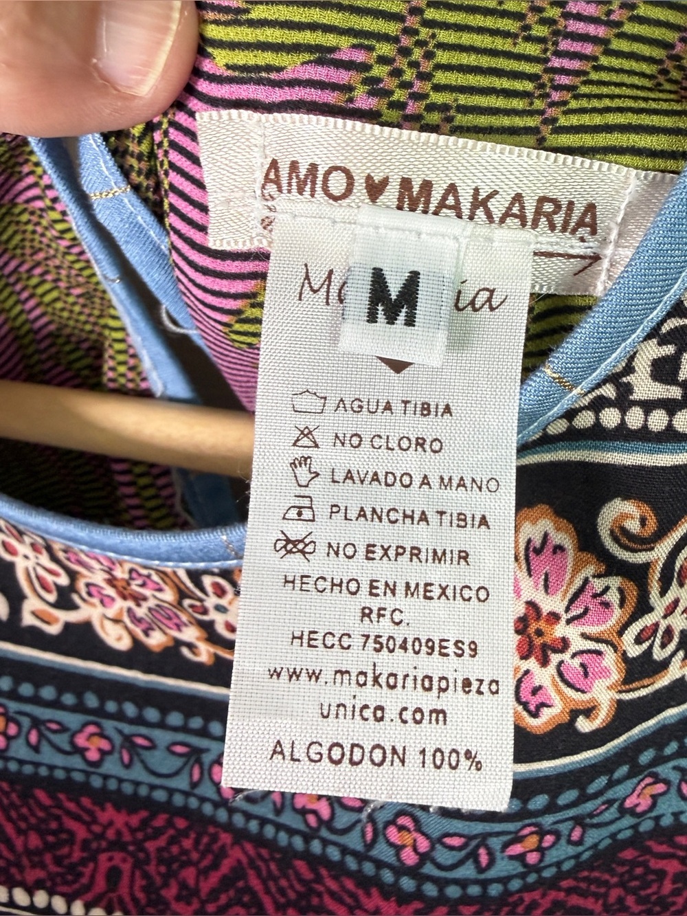 Amo Makaria Patchwork Dress Quirky Artsy Wearable Art M - Picture 4 of 9
